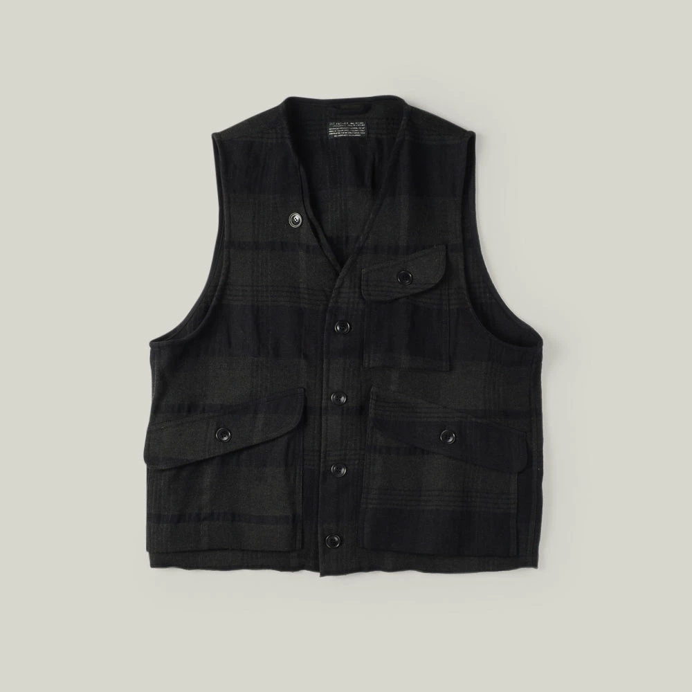 1ST PAT-RN RANGER TRAVELLER VEST - BLACK/MILITARY CHECK 3 1ST PAT-RN RANGER TRAVELLER VEST - BLACK/MILITARY CHECK
