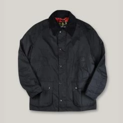 BARBOUR ASHBY WAXED JACKET - BLACK
