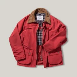 BARBOUR X NOAH 60/40 BEDALE CASUAL - RED