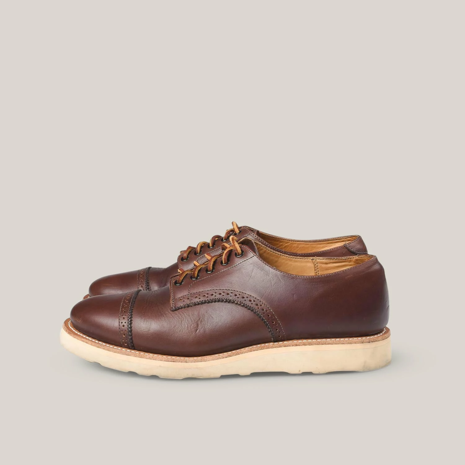 USED YUKETEN JOHNSON OXFORD SHOE - BROWN 4 USED YUKETEN JOHNSON OXFORD SHOE - BROWN - Image 2