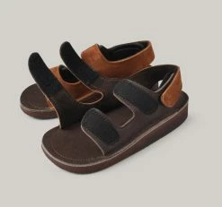 MONITALY LEATHER 3 STRAP SANDAL - TOBACCO X CHOCOLATE 12 MONITALY LEATHER 3 STRAP SANDAL - TOBACCO X CHOCOLATE -BARBOUR shop Monitaly Chamula Shoes Dec22 14 1024x1024@2x