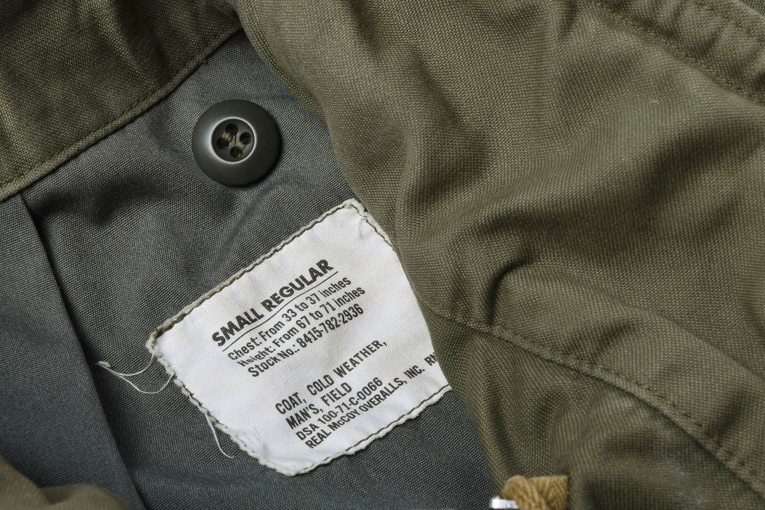 USED THE REAL McCOY'S 'TAXI DRIVER' M-65 FIELD JACKET 5 USED THE REAL McCOY'S 'TAXI DRIVER' M-65 FIELD JACKET - Image 3