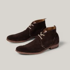 USED GRENSON BOOTS - CHOCOLATE SUEDE