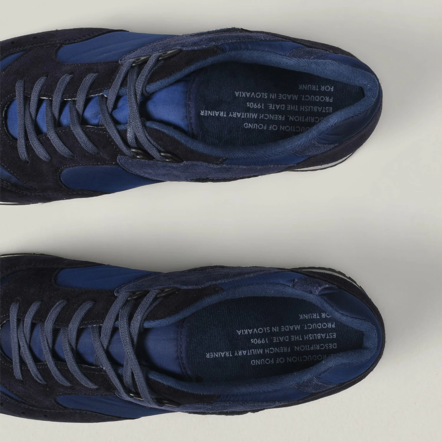 USED REPRODUCTION OF FOUND FRENCH MILITARY TRAINER - NAVY 7 USED REPRODUCTION OF FOUND FRENCH MILITARY TRAINER - NAVY - Image 5