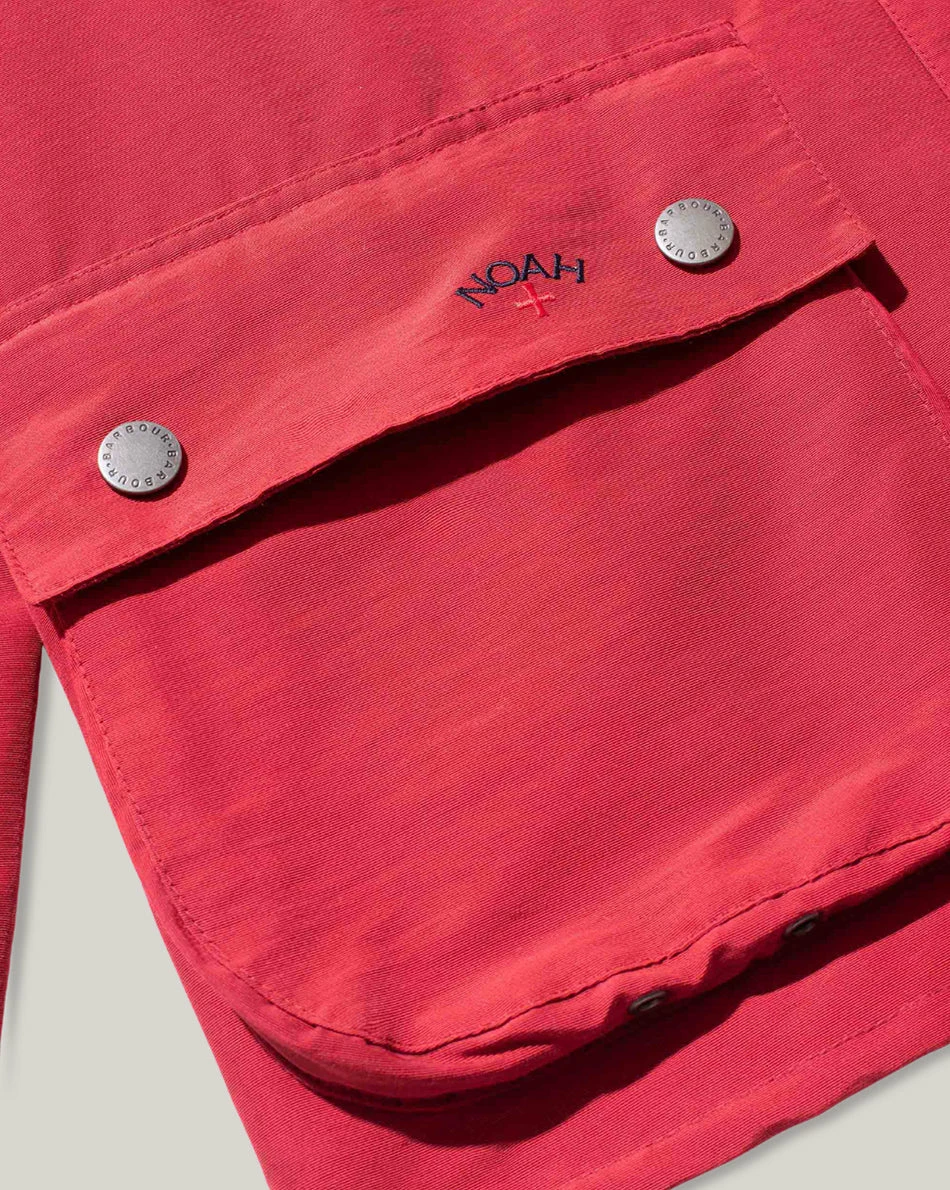 BARBOUR X NOAH 60/40 BEDALE CASUAL - RED 7 BARBOUR X NOAH 60/40 BEDALE CASUAL - RED - Image 5
