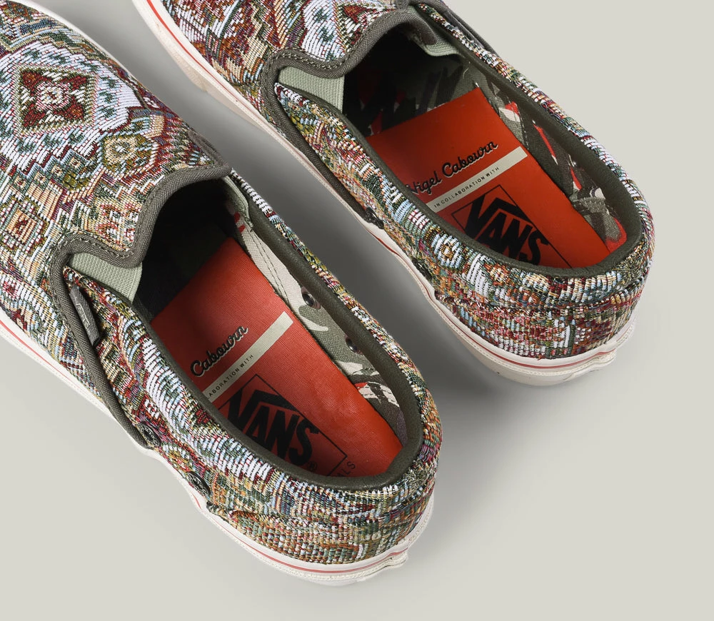 VANS VAULT X NIGEL CABOURN CLASSIC SLIP ON LX - CARPET GREEN MIX 7 VANS VAULT X NIGEL CABOURN CLASSIC SLIP ON LX - CARPET GREEN MIX - Image 5