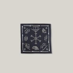 SNOW PEAK OG COTTON NOASOBI BANDANA - BLACK