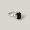 MEREWIF RAMONA RING STERLING SILVER - ONYX -BARBOUR shop merewif ramona ring black silver 1024x1024@2x